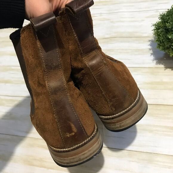 Crevo‎ Denham Chelsea Biot Chestnut Leather Suede Men’s Size 13 - Picture 5 of 8